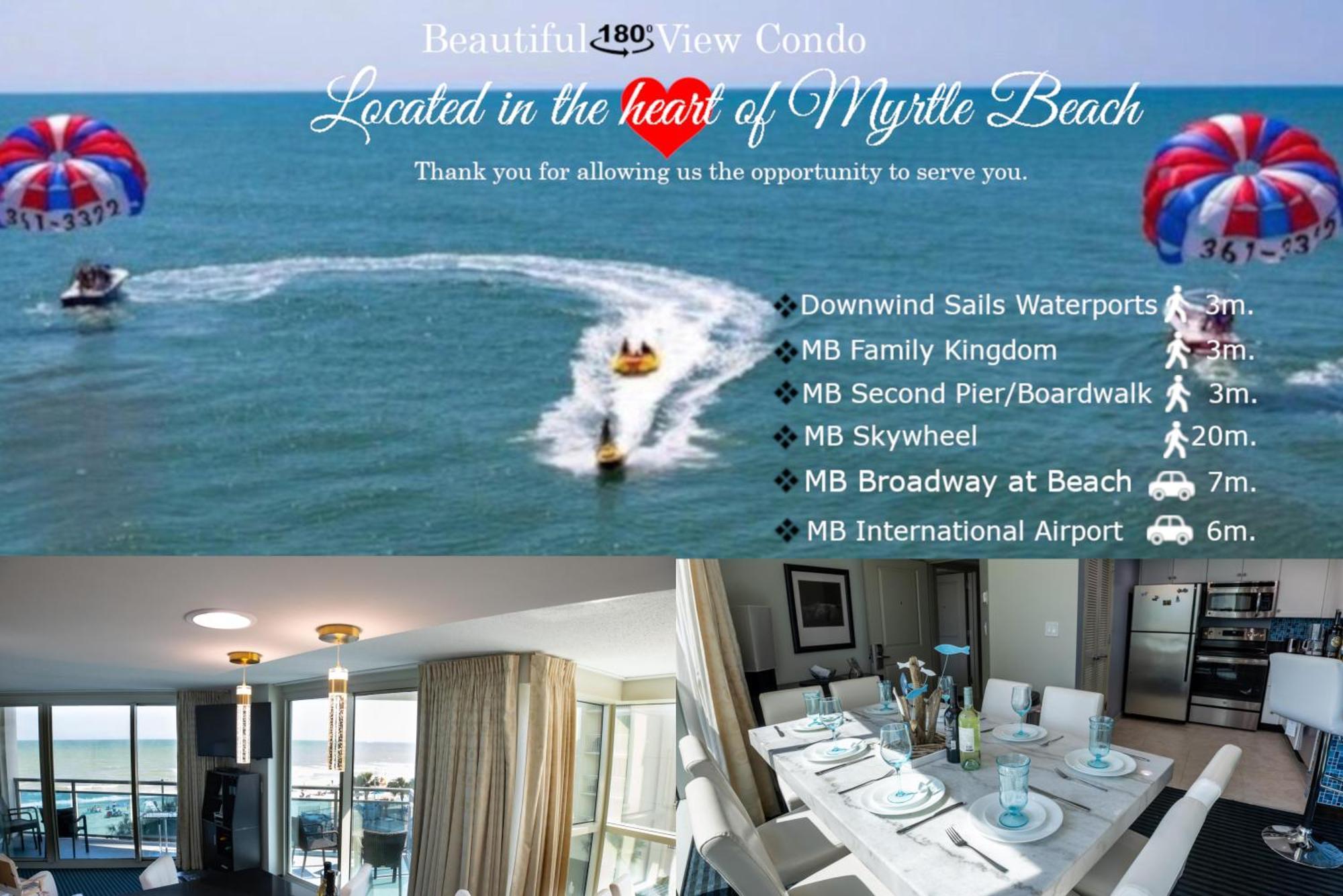 107 S Ocean Blvd, 0308 - Ocean Front Sleeps 6 Villa Myrtle Beach Buitenkant foto